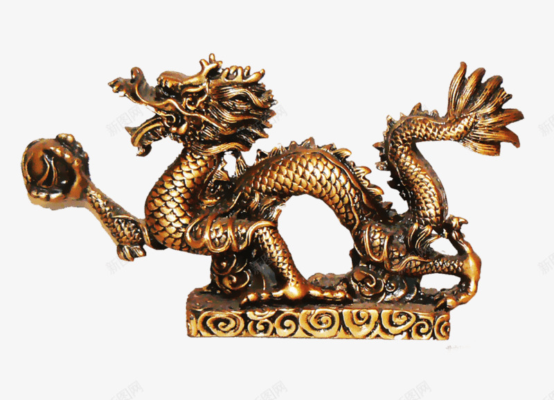 铜雕塑龙png免抠素材_新图网 https://ixintu.com 中国风 工艺品 摆件 艺术品 金黄色龙抬头龙图案 金龙 金龙图案 雕塑 龙