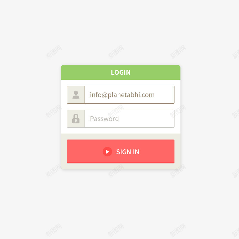 登录界面psd免抠素材_新图网 https://ixintu.com 密码 用户名 界面 登录
