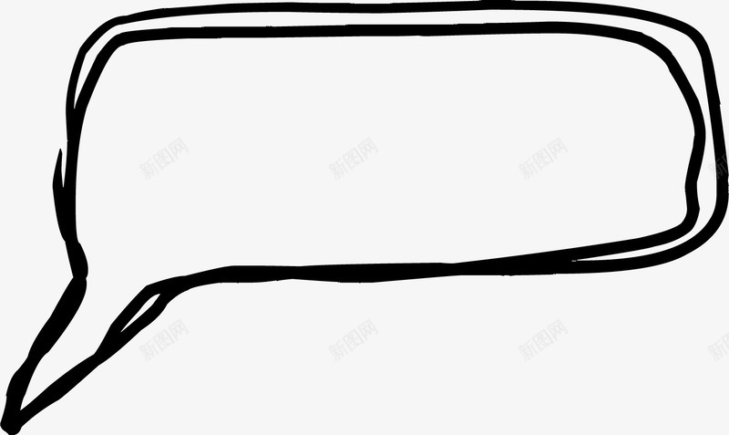 黑色对话框图标png_新图网 https://ixintu.com png图形 png装饰 对话框 手绘 装饰 黑色
