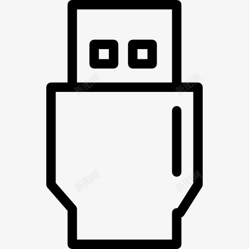 USB连接器薄大纲符号一圈图标png_新图网 https://ixintu.com SEO全 USB 圆 圆形 接口 薄 象征 轮廓