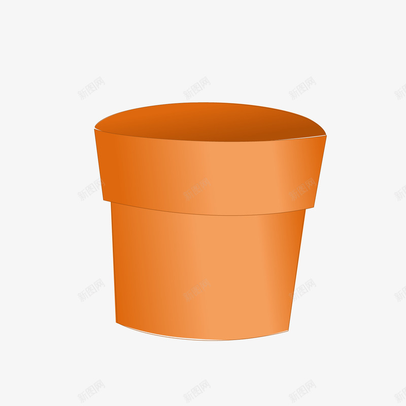 空花盆png免抠素材_新图网 https://ixintu.com 卡通 空花盆 花盆