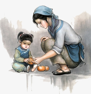 古典风光人物母女png免抠素材_新图网 https://ixintu.com 人物 古典 母女 风光