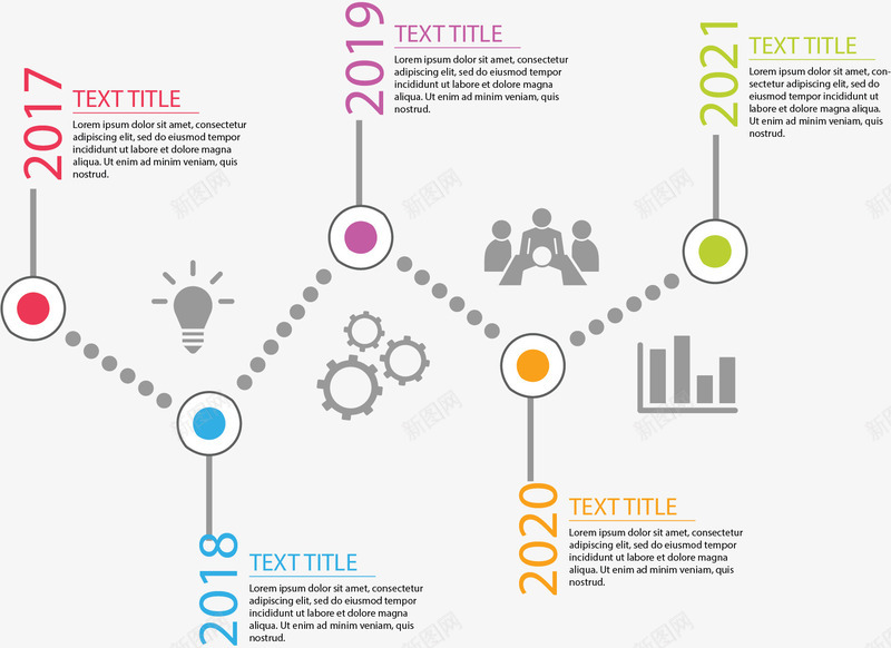 彩色节点时间轴图表矢量图ai免抠素材_新图网 https://ixintu.com 彩色节点 时间轴 时间轴图表 步骤图 流程图 矢量png 矢量图