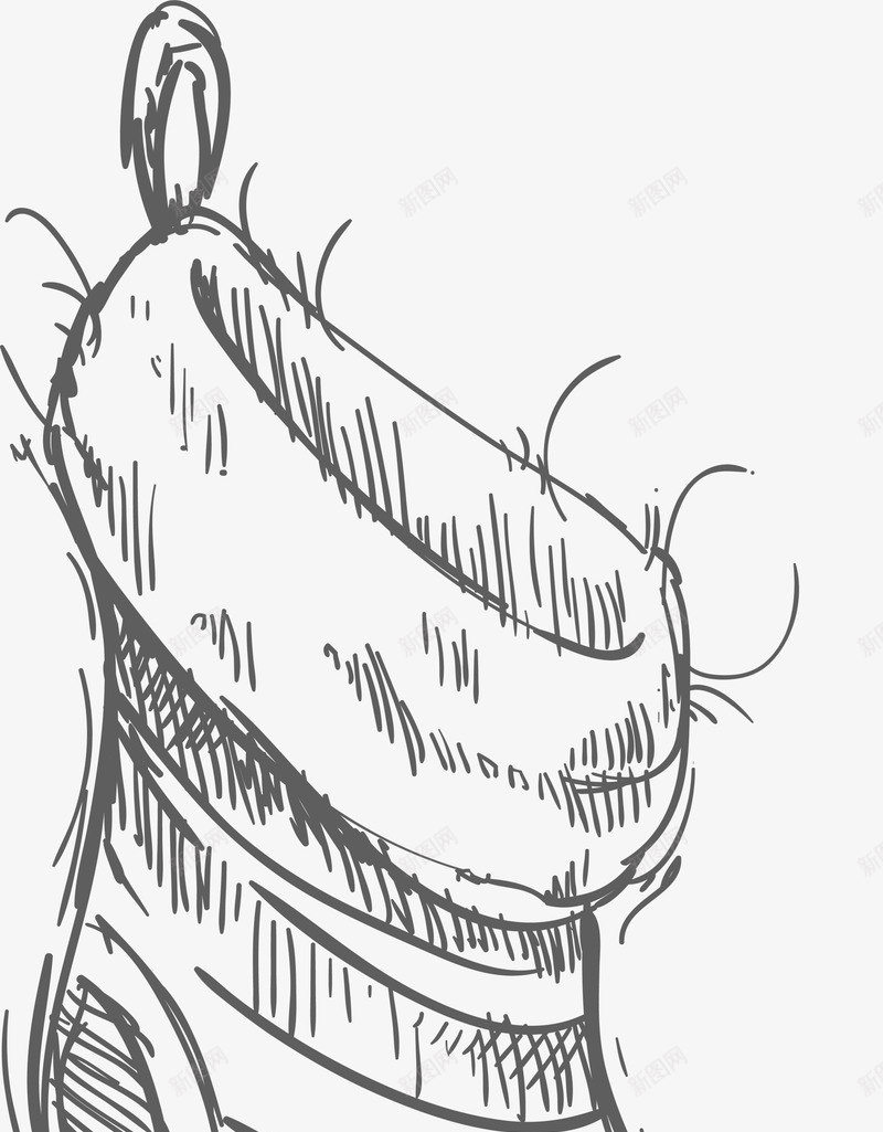 手绘灰色袜子图标png_新图网 https://ixintu.com 小清新 手绘袜子 灰色袜子 简约袜子 素描袜子 线条