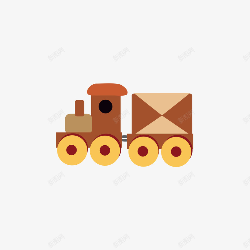 火车玩具png免抠素材_新图网 https://ixintu.com 手绘 火车 玩具