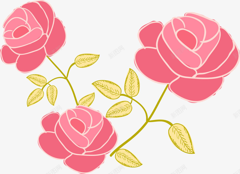 红色情人节玫瑰花束png免抠素材_新图网 https://ixintu.com 婚姻 婚礼 浪漫 爱情 玫瑰花 红色花朵 花束 鲜花