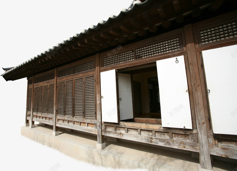 韩式木屋美景环保png免抠素材_新图网 https://ixintu.com 木屋 环保 美景