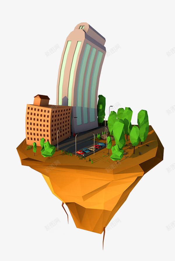 Q版高楼大厦png免抠素材_新图网 https://ixintu.com 设计 高楼大厦