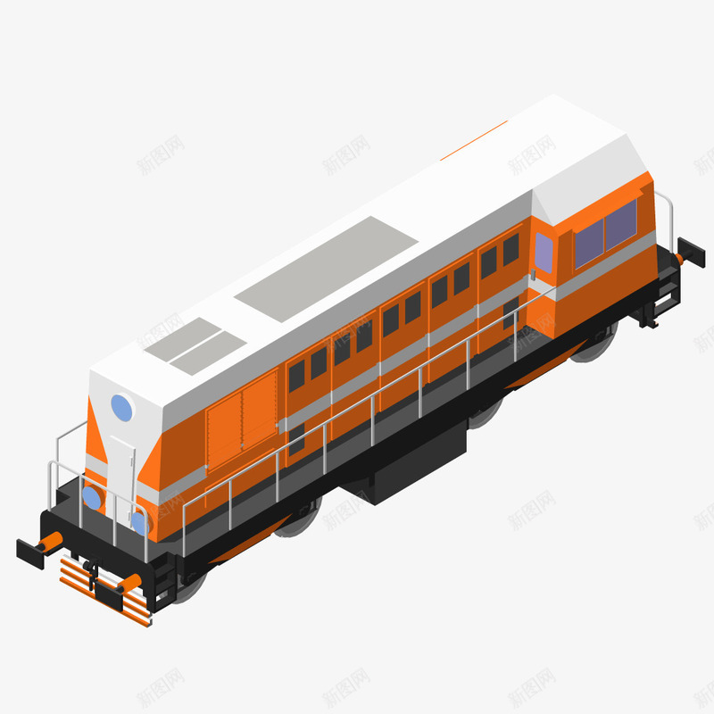 黄色货运专列火车png免抠素材_新图网 https://ixintu.com 专列 火车 货运 黄色