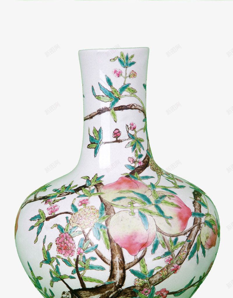 缠枝花纹古董瓷瓶png免抠素材_新图网 https://ixintu.com 中国风 写实实物 古董花瓶 复古风 瓷具 瓷器 瓷瓶 精美摆件 花瓶