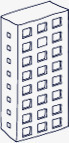 手绘黑色建筑高楼png免抠素材_新图网 https://ixintu.com 建筑 高楼 黑色