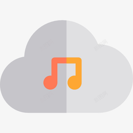 云计算图标png_新图网 https://ixintu.com 云存储 云计算 界面 音乐 音乐播放器 颤音