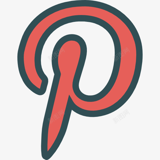 Pinterest图标png_新图网 https://ixintu.com Pinterest 品牌 标志 标识 社交媒体 社交网络