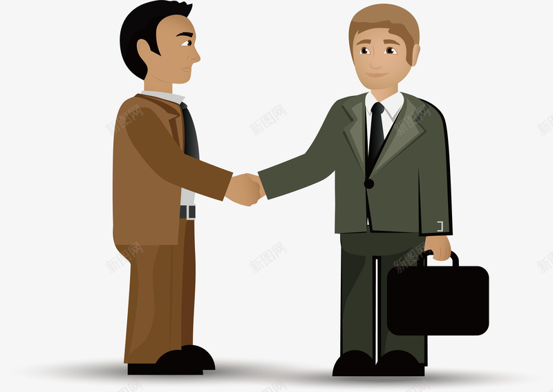 握手元素png免抠素材_新图网 https://ixintu.com png 两个人对话 元素 员工 见面 谈话