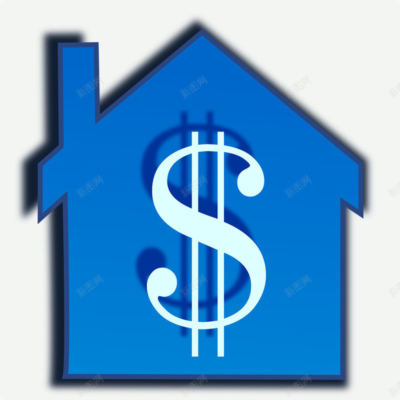 投资房产图标png_新图网 https://ixintu.com 房产 投资 符号 资金