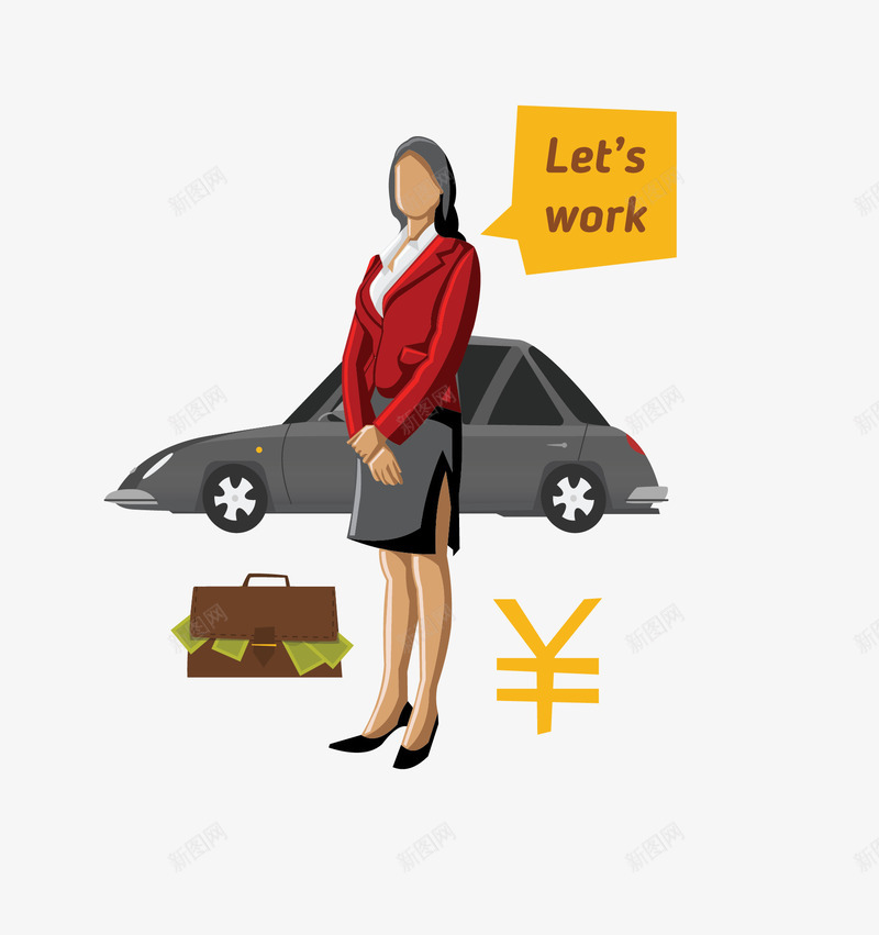 销售人员矢量图eps免抠素材_新图网 https://ixintu.com 卡通图案 商务人士 市场 职场人物 销售人员 销售员 矢量图