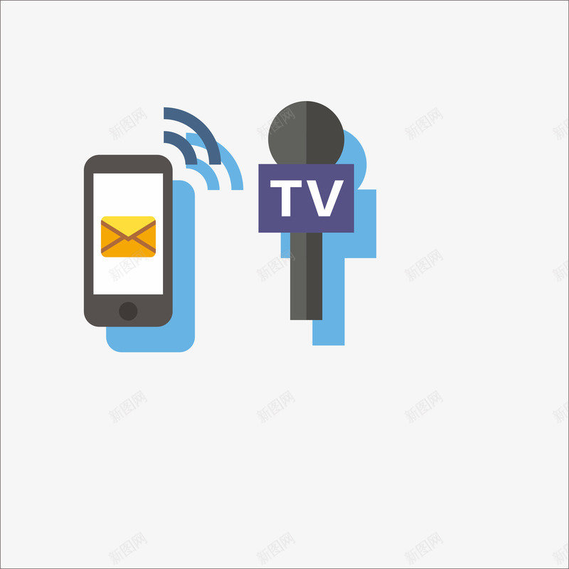 扁平化新闻png免抠素材_新图网 https://ixintu.com PPT PPT元素 扁平 扁平化