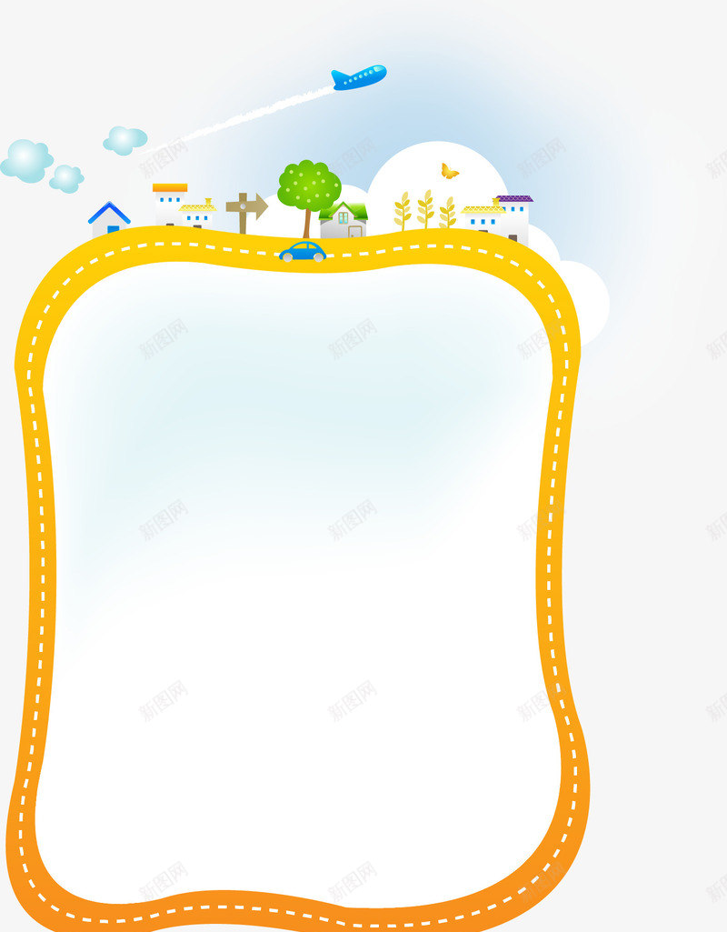手绘公告板装饰png免抠素材_新图网 https://ixintu.com 公告 矢量素材 素材 装饰 装饰矢量