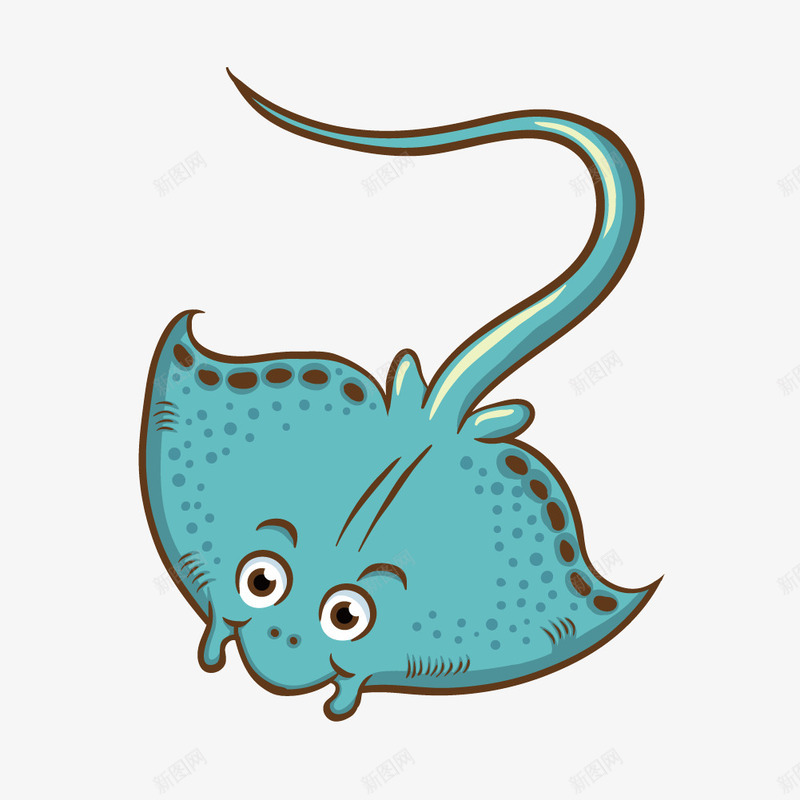 卡通章鱼png免抠素材_新图网 https://ixintu.com 卡通 深海 章鱼 蓝色