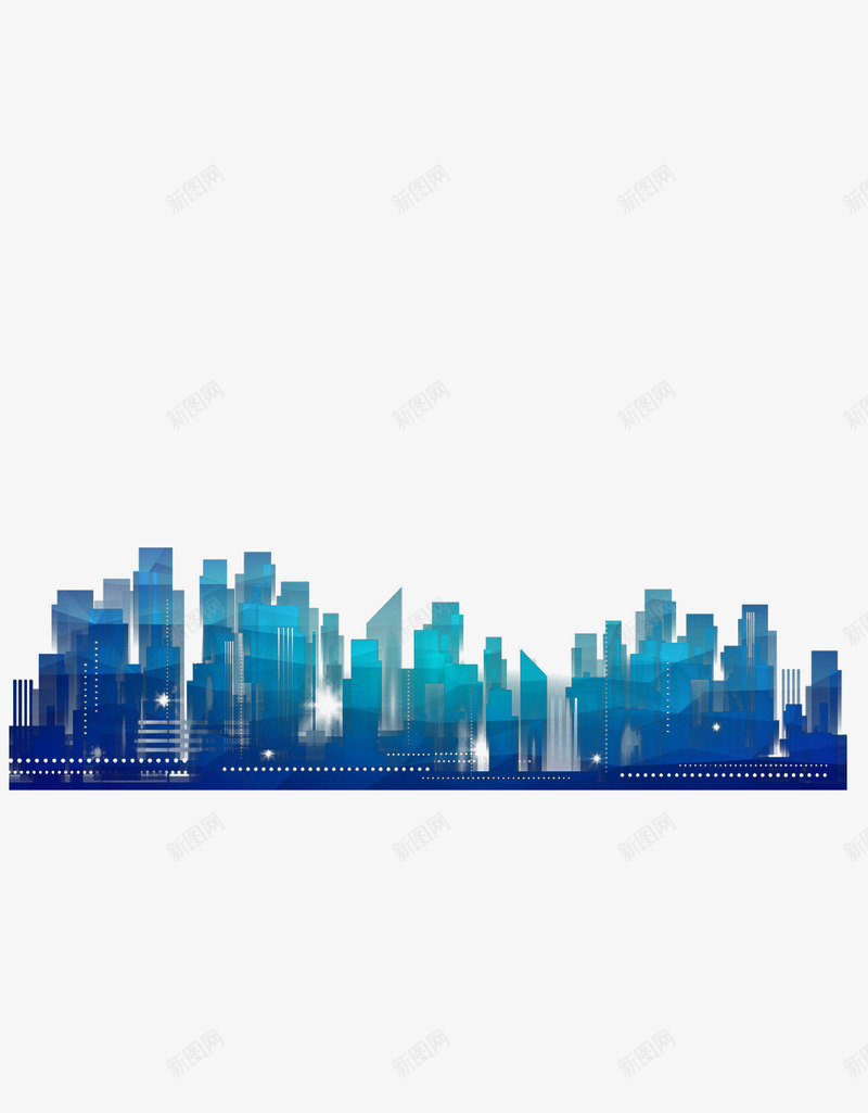 城市剪影png免抠素材_新图网 https://ixintu.com 剪影 城市 城市倒影 城市剪影