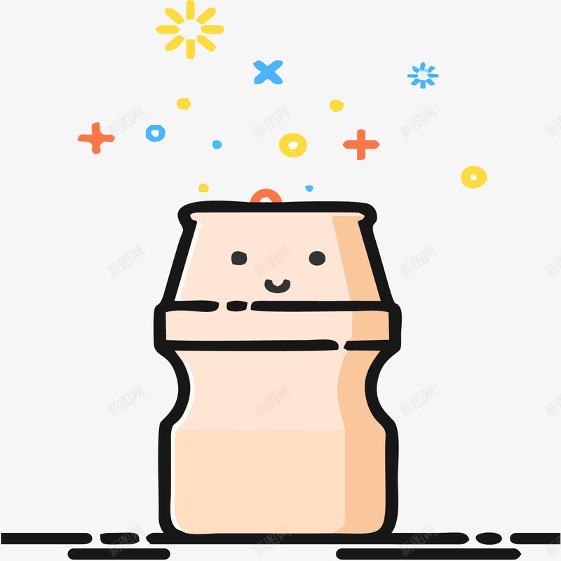 酸奶瓶矢量图eps免抠素材_新图网 https://ixintu.com 免抠酸奶png 瓶子 矢量素材 酸奶 矢量图
