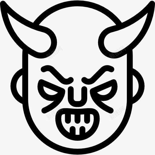 魔鬼图标png_新图网 https://ixintu.com 万圣节 头像 妖怪头像 恐怖 恐惧 魔鬼
