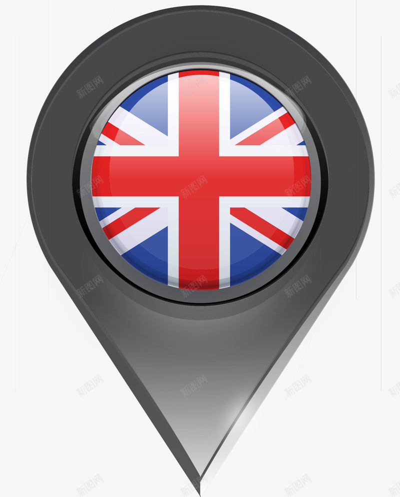英国旗子地标图png免抠素材_新图网 https://ixintu.com 国旗 旗子 矢量旗子 红色 英伦 英国国旗 英国旗 蓝色