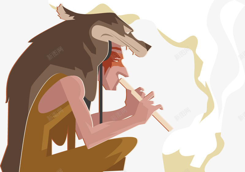 手绘卡通部落生活插画矢量图ai免抠素材_新图网 https://ixintu.com 卡通 卡通部落图案 手绘 神秘的 神秘的萨满 部落人物插画 部落生活插画 部落萨满 矢量图