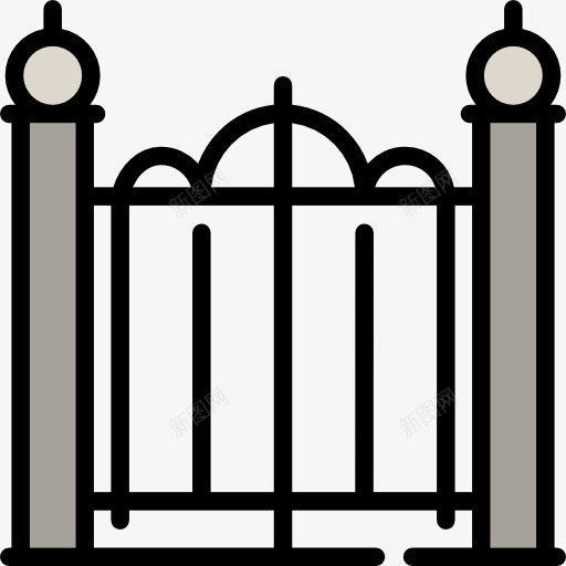 Gates图标png_新图网 https://ixintu.com 万圣节 可怕 墓地 恐怖 恐惧 盖茨
