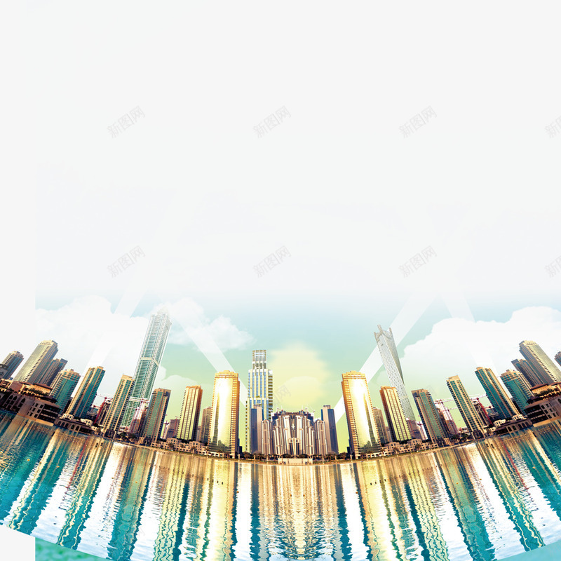城市倒影免费png免抠素材_新图网 https://ixintu.com 倒影 免费 图片 城市 城市图片