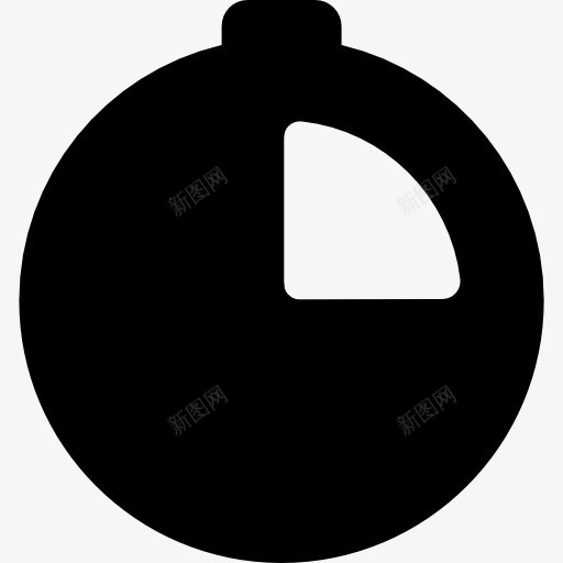 时间一刻钟图标png_新图网 https://ixintu.com 定时器 时钟 秒表时间 网络