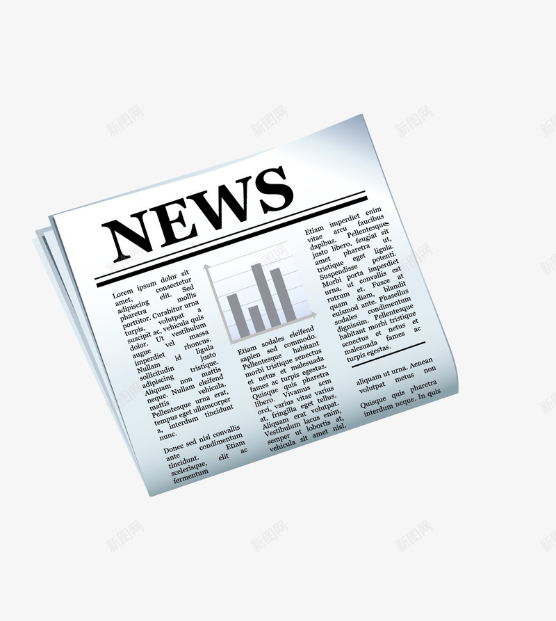 新闻报纸png免抠素材_新图网 https://ixintu.com new 信息 报纸 新闻 矢量报纸