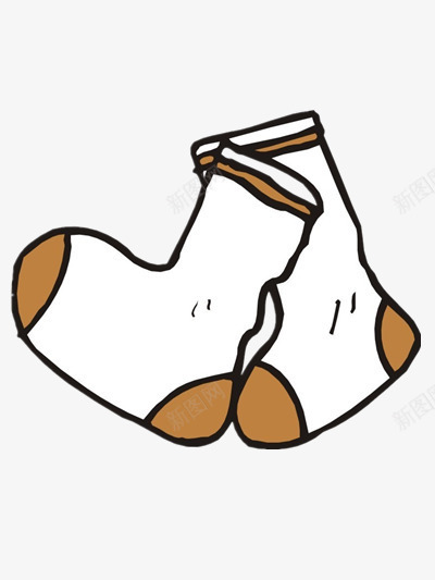 袜子png免抠素材_新图网 https://ixintu.com 手绘 秋天 长筒袜
