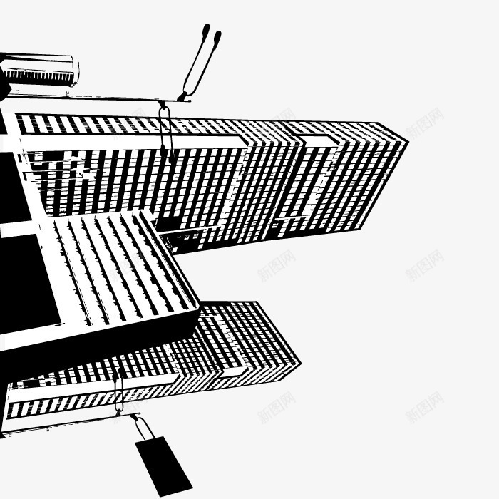 房子建筑剪影png免抠素材_新图网 https://ixintu.com 公示 剪影 告示 图形 形状 艺术 高楼
