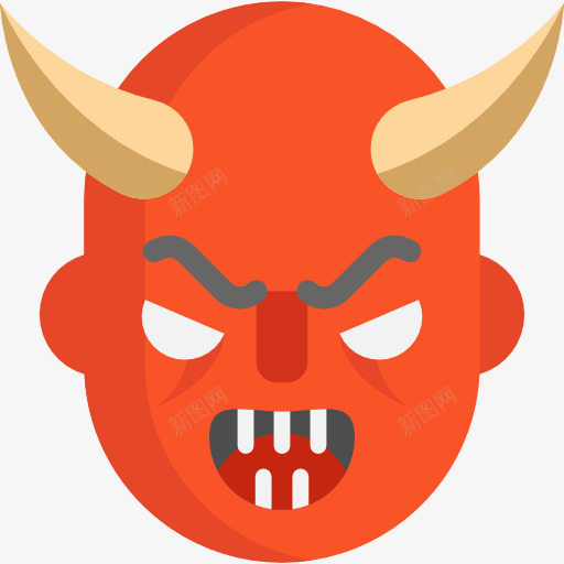 魔鬼图标png_新图网 https://ixintu.com 万圣节 头像 妖怪头像 恐怖 恐惧 魔鬼