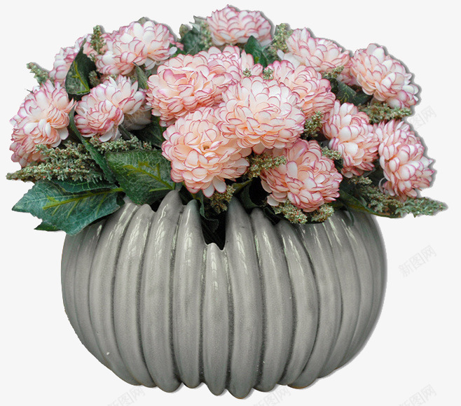 粉色水彩花盆psd免抠素材_新图网 https://ixintu.com 水彩 简约 粉色 花盆