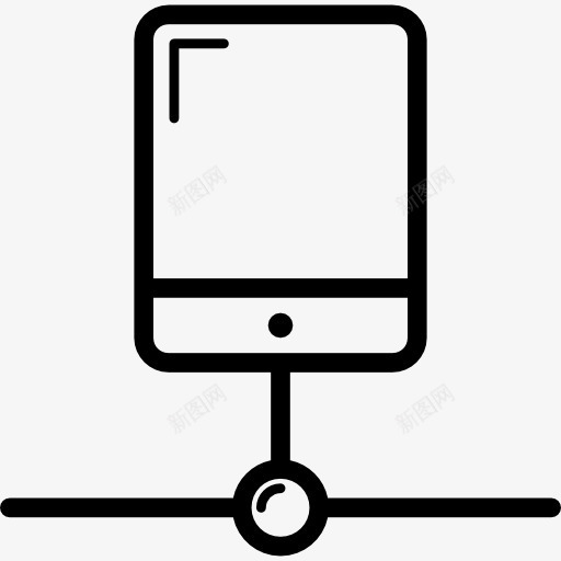 智能手机连接到网络图标png_新图网 https://ixintu.com 手机连接 技术 连接器