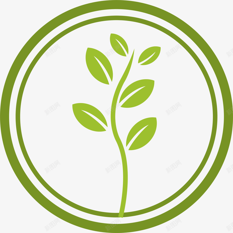 种植植物绿色标签png免抠素材_新图网 https://ixintu.com 世界环境日 环保 生态循环 种植植物 绿化 绿色标签 自然