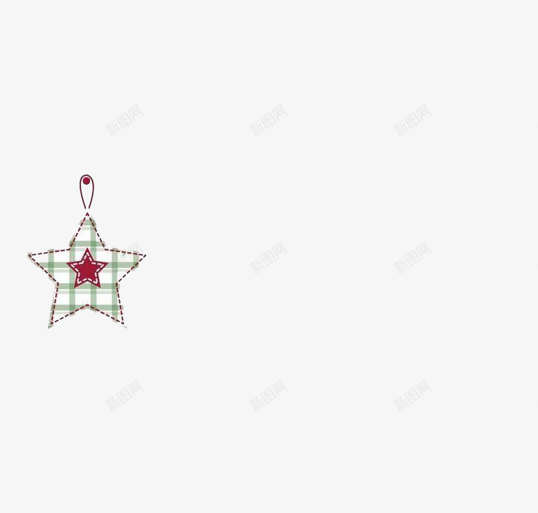 圣诞可爱卡通吊牌png免抠素材_新图网 https://ixintu.com 卡通 吊牌 星星