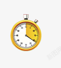 秒表png免抠素材_新图网 https://ixintu.com 时间 秒表 表 金色