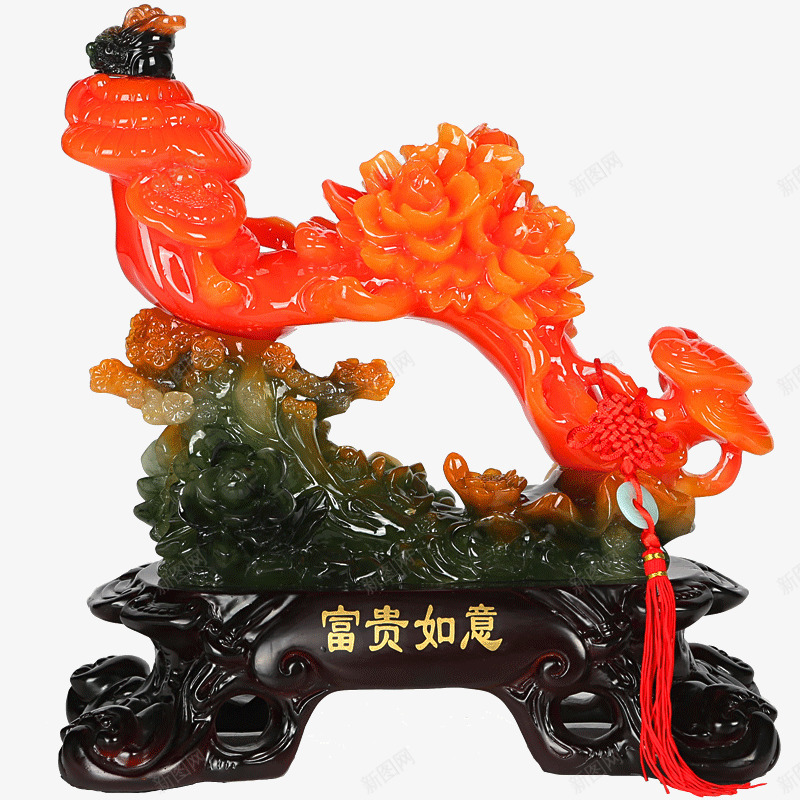 玉如意png免抠素材_新图网 https://ixintu.com 产品实物 如意 工艺品 摆件 摆设 玉石 装饰 雕刻