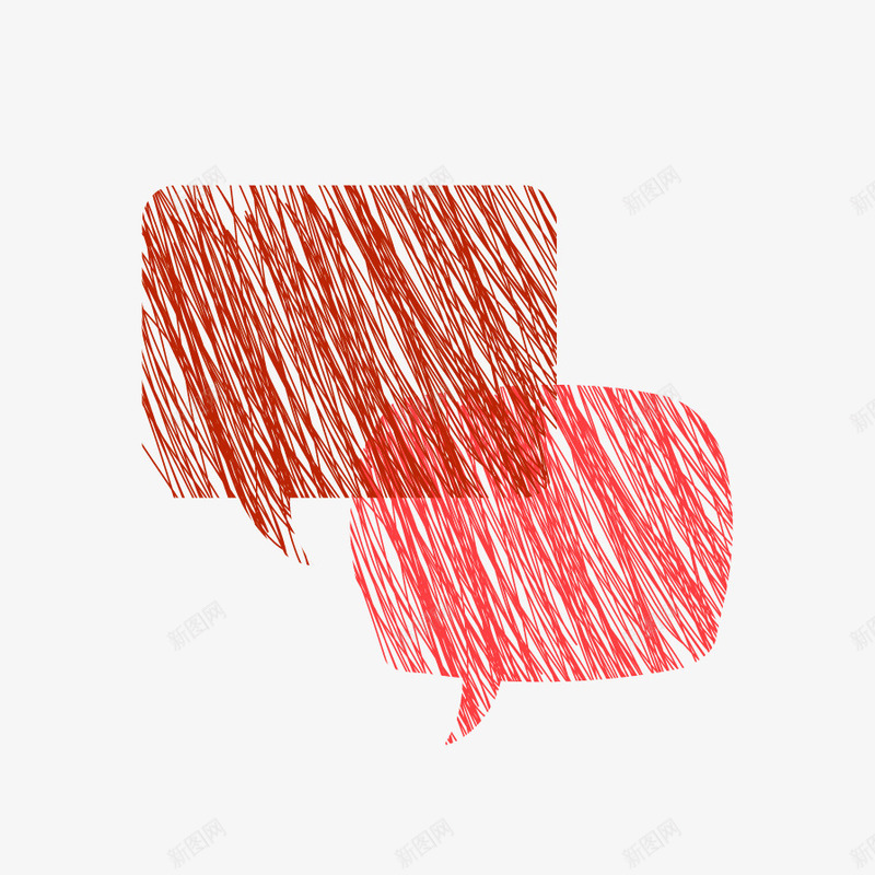 彩色气泡对话框蜡笔样式png免抠素材_新图网 https://ixintu.com 对话框 彩色气泡 素描对话框 蜡笔对话框 蜡笔样式