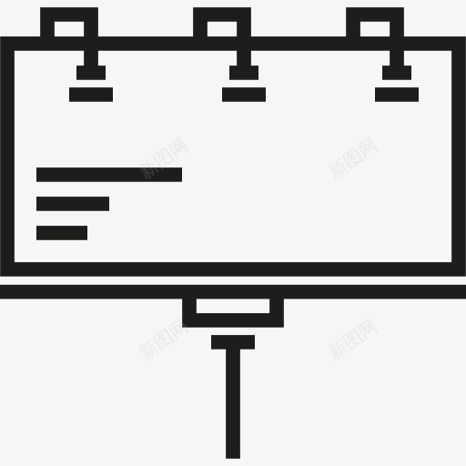 广告牌图标png_新图网 https://ixintu.com 公告 广告 广告牌 建筑 建筑与城市 标志 海报