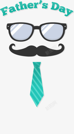 父亲节装饰元素矢量图png图片下载 父亲节装饰元素矢量图素材