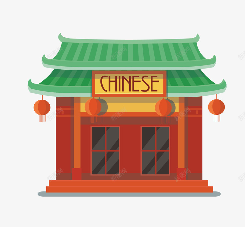 chinese商铺矢量图eps免抠素材_新图网 https://ixintu.com 卡通商店 商场 商店 商店png 商铺 商铺png 商铺扁平 扁平化chinese商铺 矢量chinese商铺 矢量图