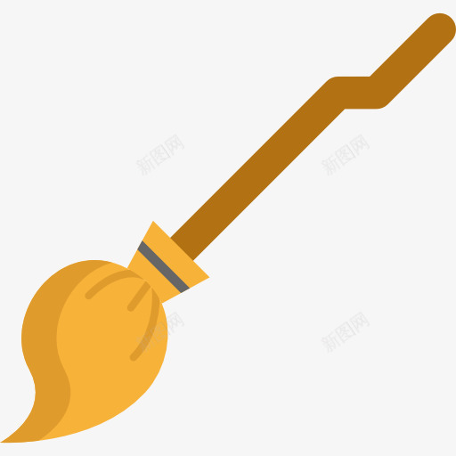 扫帚图标png_新图网 https://ixintu.com 万圣节 女巫 恐怖 恐惧 扫帚