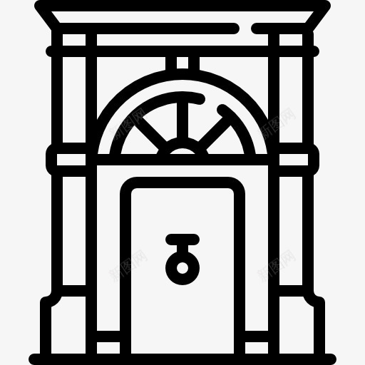 大门口图标png_新图网 https://ixintu.com 室内 家 房子 门 门钥匙