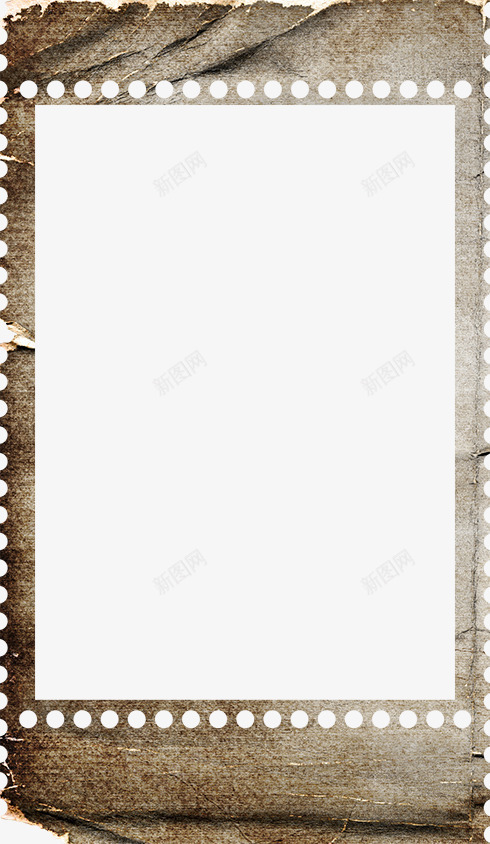纸框装饰png免抠素材_新图网 https://ixintu.com 扁平 方框 枯纸 画框