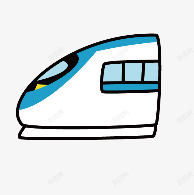 高铁png免抠素材_新图网 https://ixintu.com 交通工具 卡通 地铁 火车 高铁