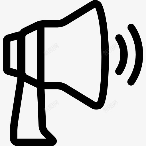 扩音器两音条图标png_新图网 https://ixintu.com MIC 公告 喊 扩音器 技术 抗议 播音员